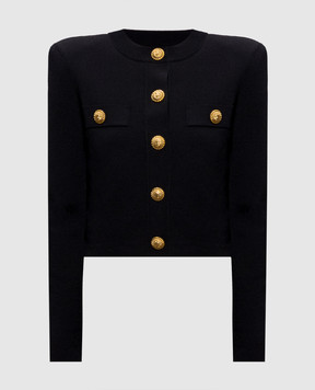Balmain Black cardigan GF1KL000KJ43