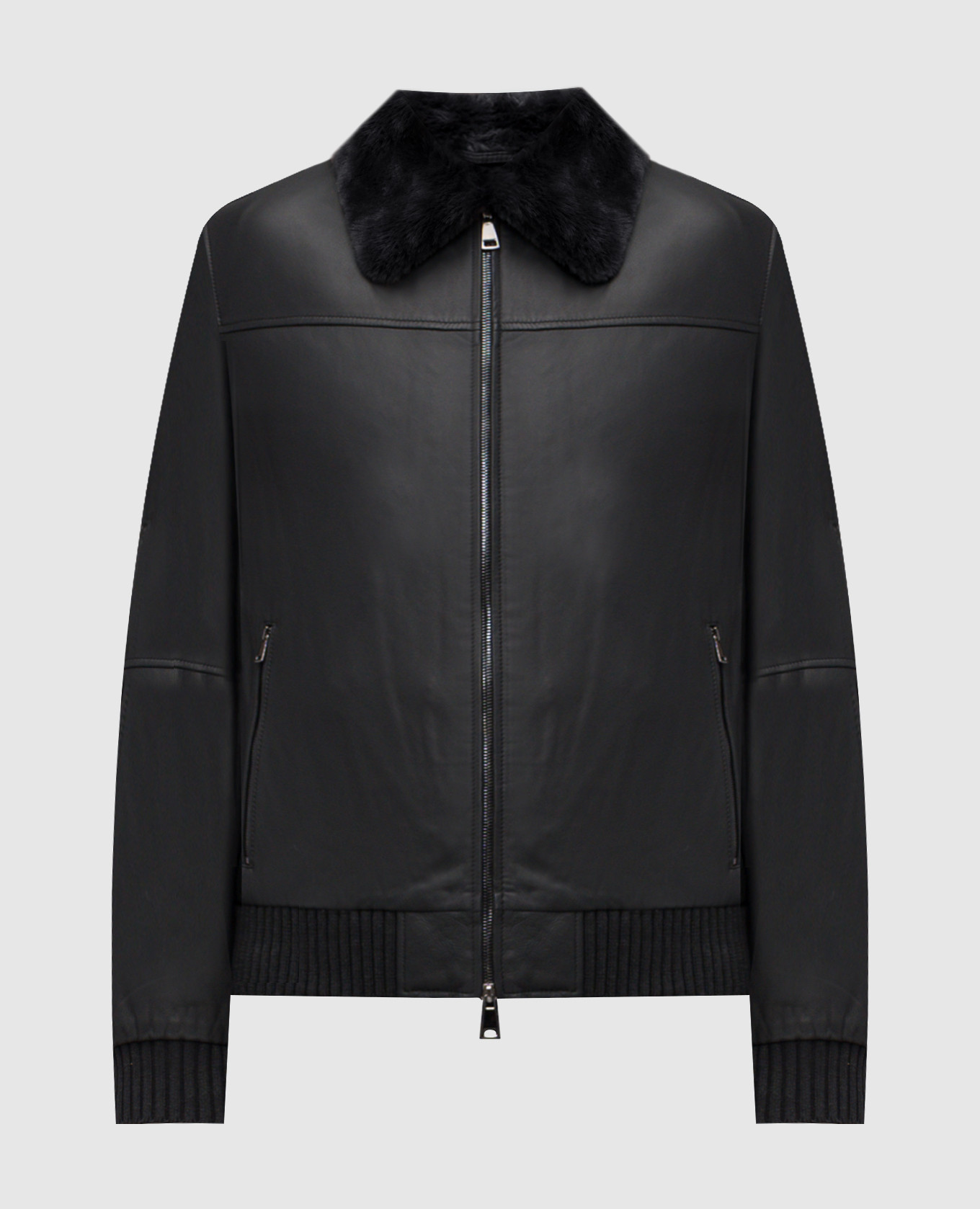 

Black leather jacket Cashmere&Whiskey