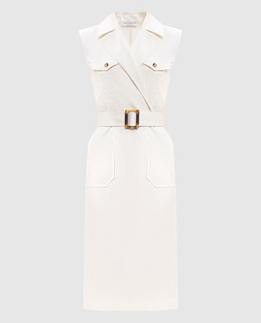 Ballantyne Ivory dress with silk BLD266UCS99