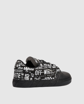 Off-White Black Vulc779 sneakers with logo print OMIA296F25LEA002