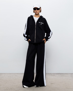 Dolce&Gabbana Black sweatpants with logo print FTDL1ZHU7P4