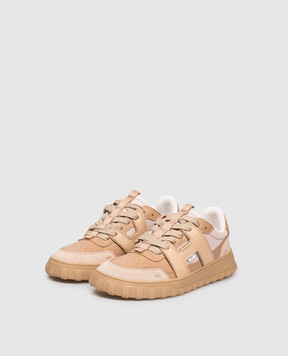 Ami Paris Beige combination sneakers A Walk USN504AL0127