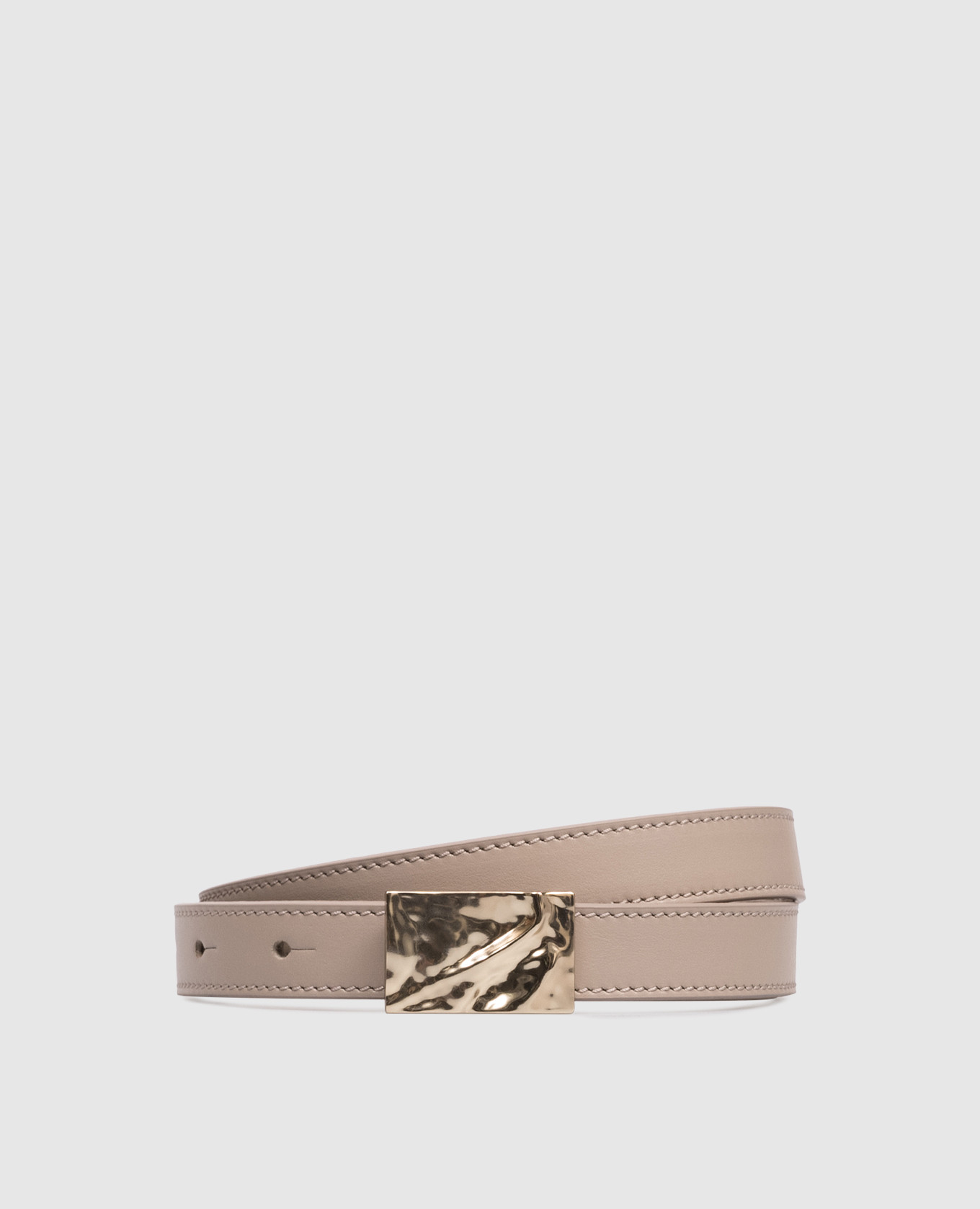 

Beige leather belt MINAR Loulou de Saison