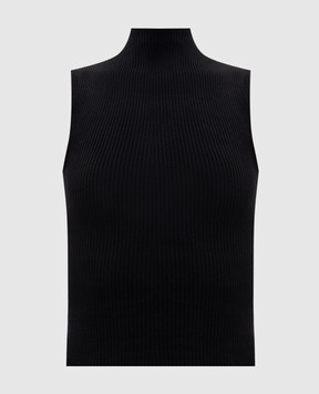 Magda Butrym Black ribbed top KNITWEAR12TOP373526