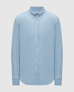Brunello Cucinelli Blue denim shirt MH1921716