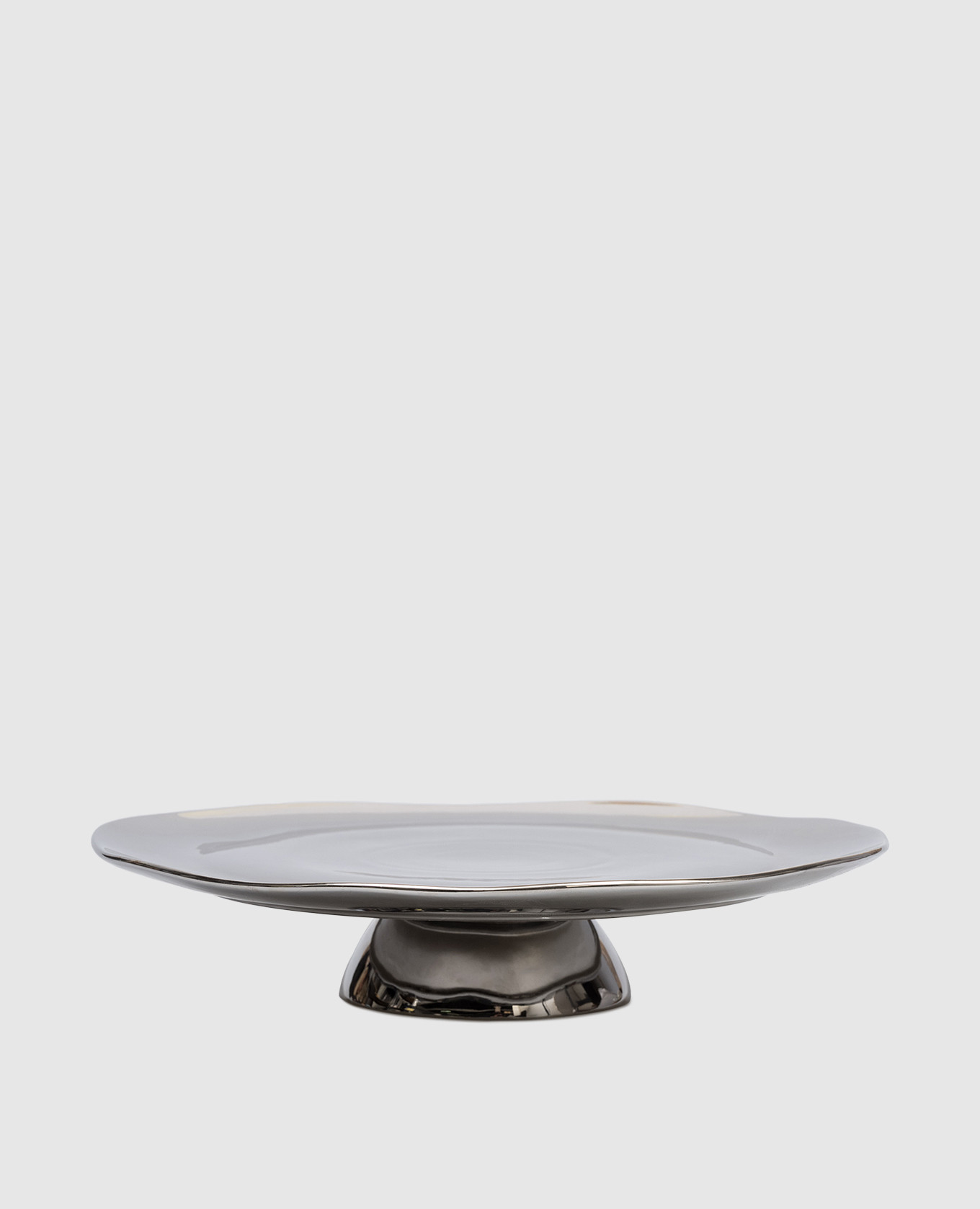 

Silver porcelain cake stand Bitossi Home