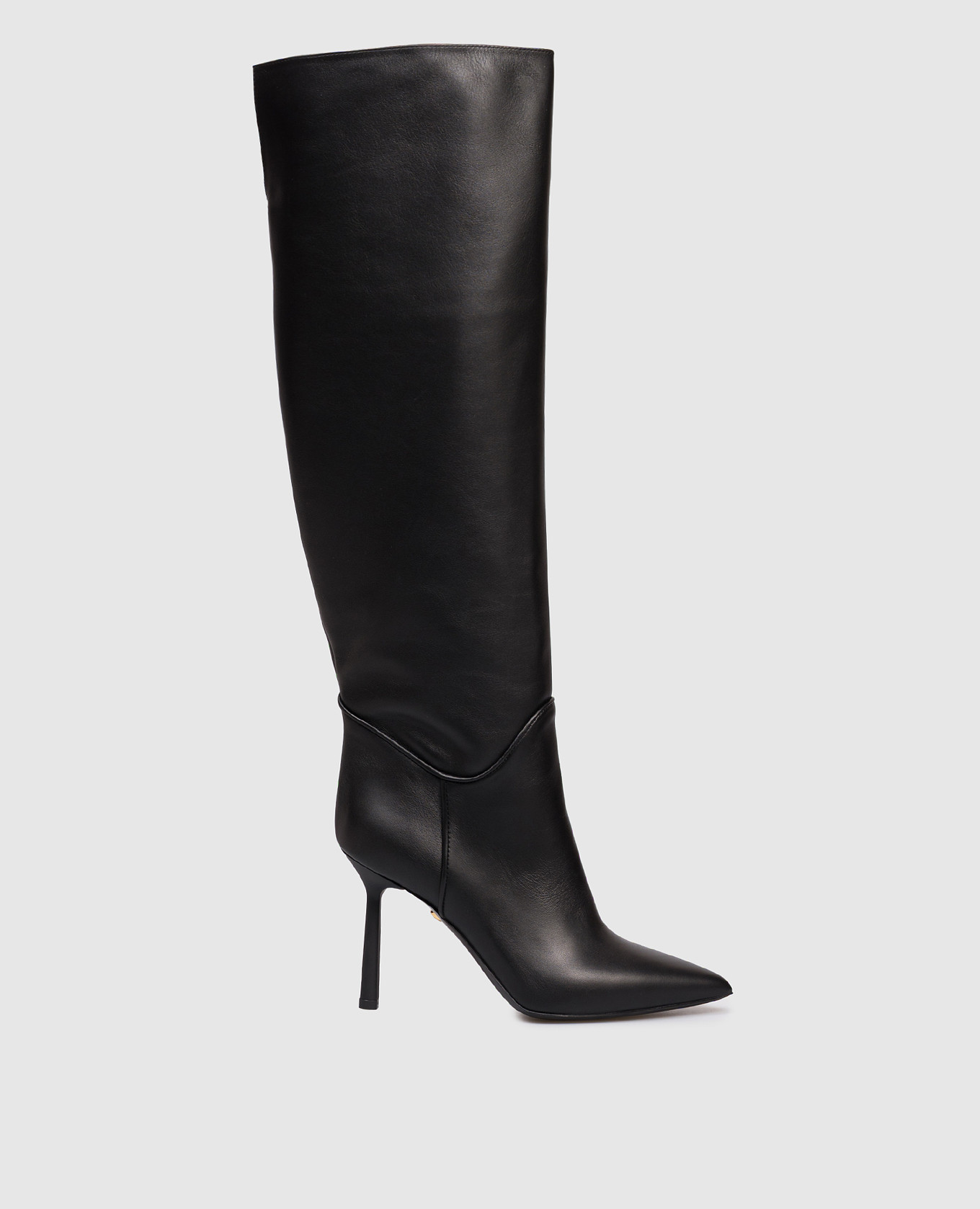 

Black leather over-the-knee boots Babe Pay Pls