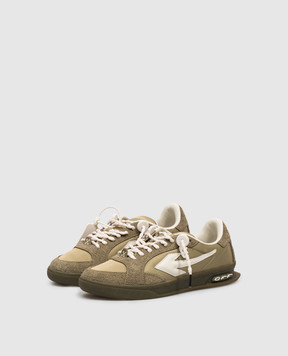 Off-White End Of Play khaki combo sneakers OF05761310