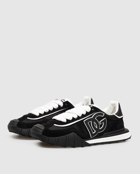 Dolce&Gabbana DG Athletic black combination sneakers CS2384A0864