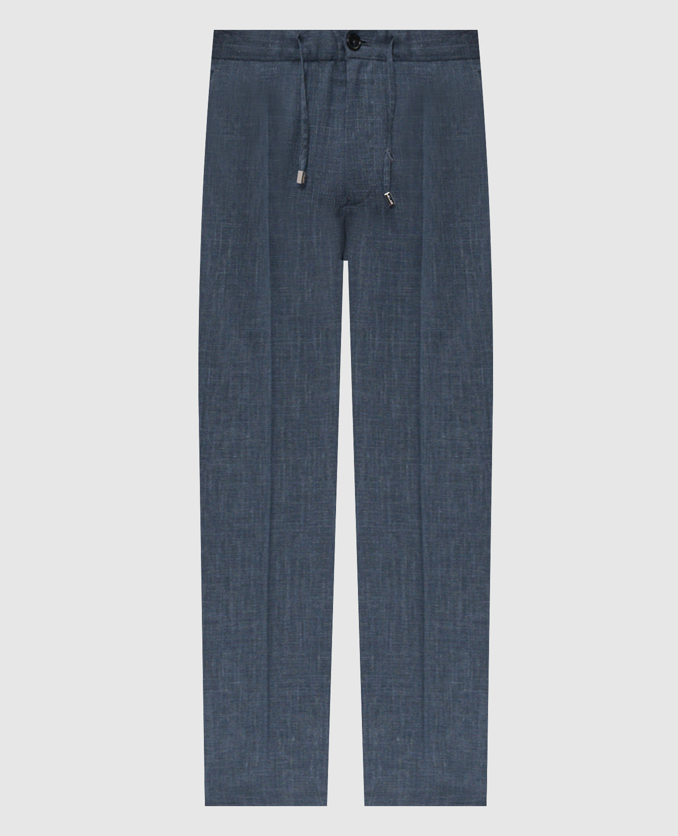 

Blue wool, silk and linen pants Enrico Mandelli