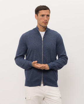 Brunello Cucinelli Blue cashmere cardigan M2200106