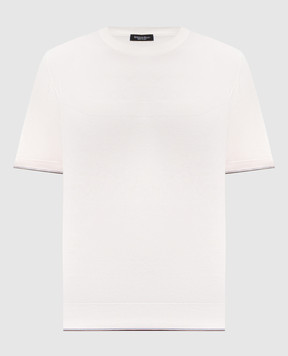 Stefano Ricci Ivory T-shirt with monogram logo pattern K616448G10F26115