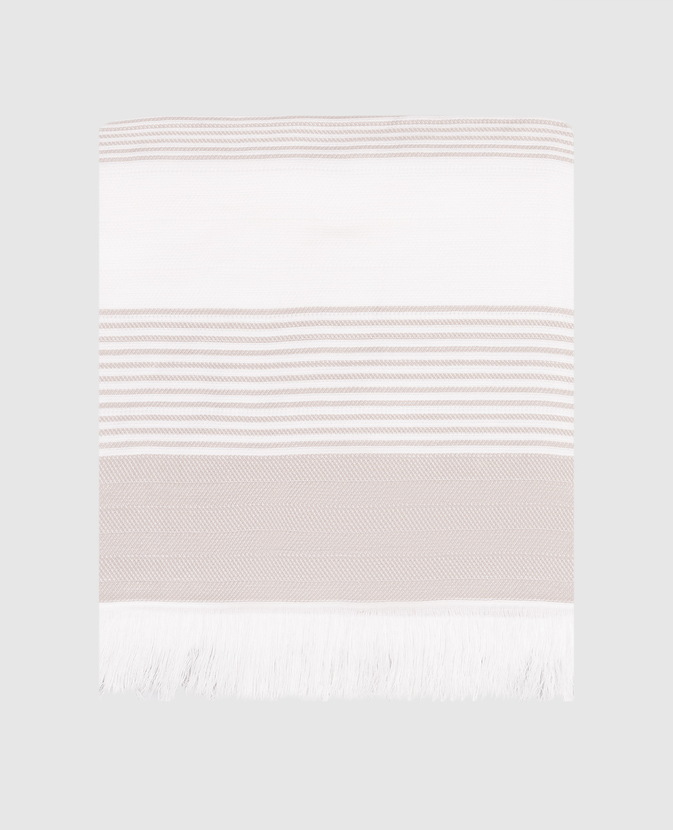 KARINA striped towel with fringe