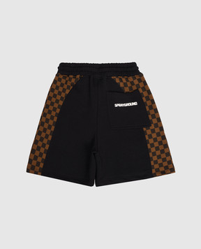 Sprayground Kids' black Get Out shorts SPY1426EBLK