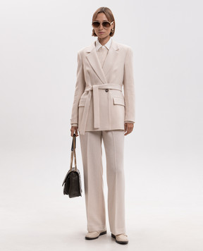 Peserico Beige sweater with wool and silk S99984F07K09095