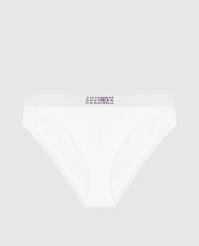Maison Margiela MM6 White briefs with emblem MKL840060