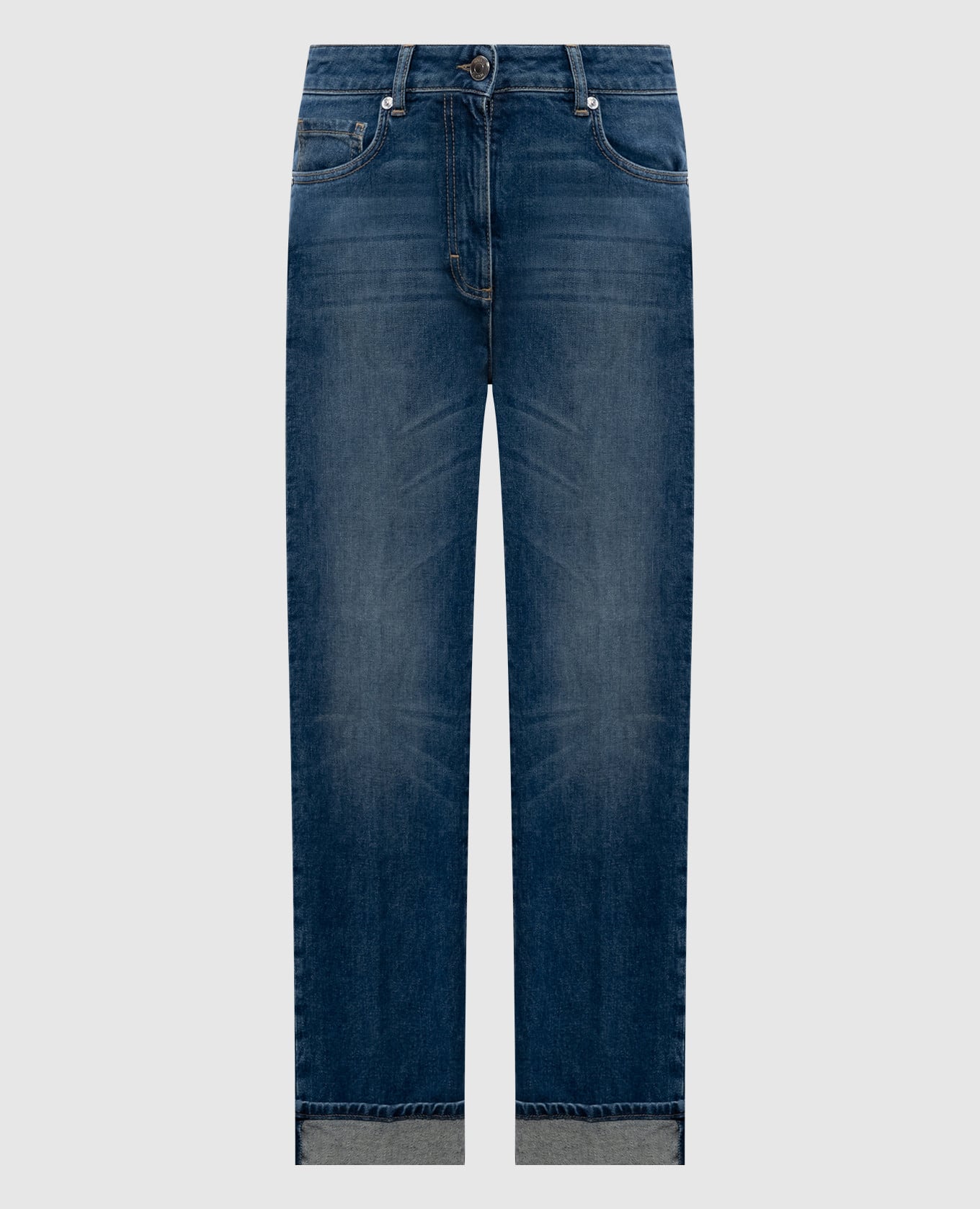 

Blue jeans with cuffs Peserico