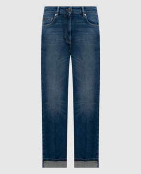 Peserico Blue jeans with cuffs A04589L86Q04291