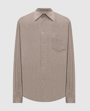 Brunello Cucinelli Gray patterned shirt MY6370621