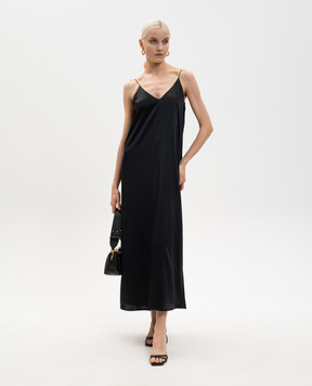 LISA YANG Black silk midi dress 2026302