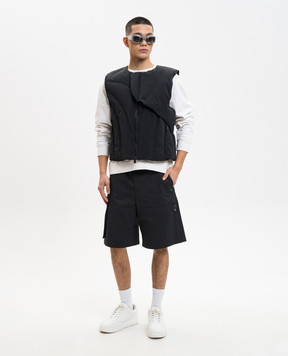 Heliot Emil Pulsar black cargo shorts M10224