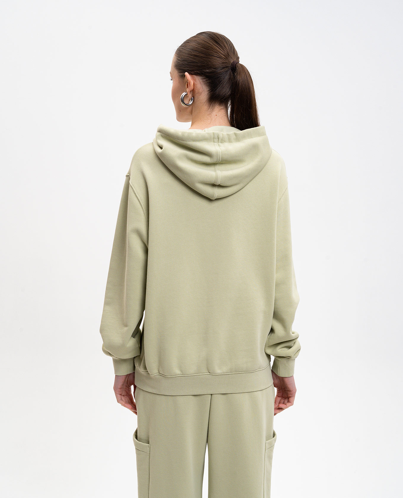 

Green hoodie with floral logo print Off-White