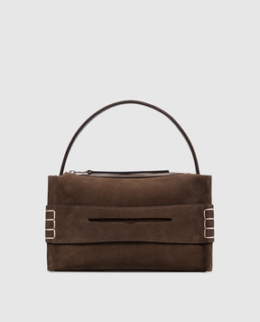 JW Anderson Brown Suede Loafer Dress HB0716LA0364