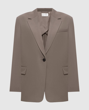 The Row Ezri grey wool jacket 10796W2812