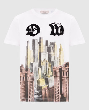 Off-White White T-shirt with branded print 44MAA027Z26J002