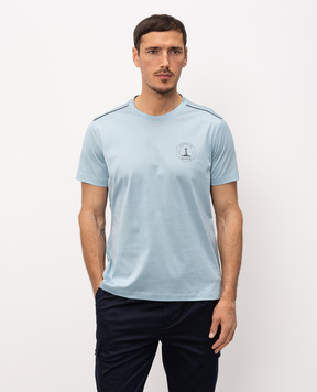 Bilancioni Blue T-shirt with print BE26T4GBE2