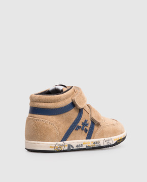 Premiata Children's beige suede sneakers 32K94981826