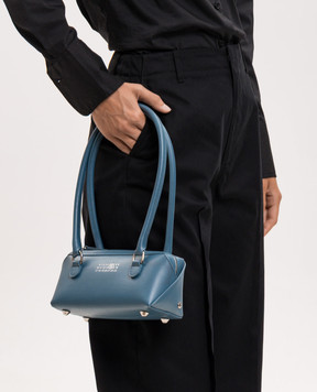 Maison Margiela MM6 Blue leather bag Bauletto SB6ZH0039P9061