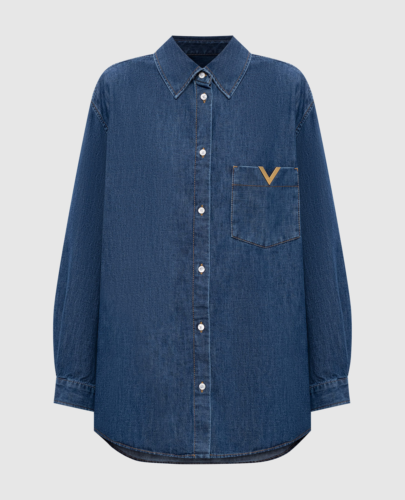 

Blue denim shirt Valentino
