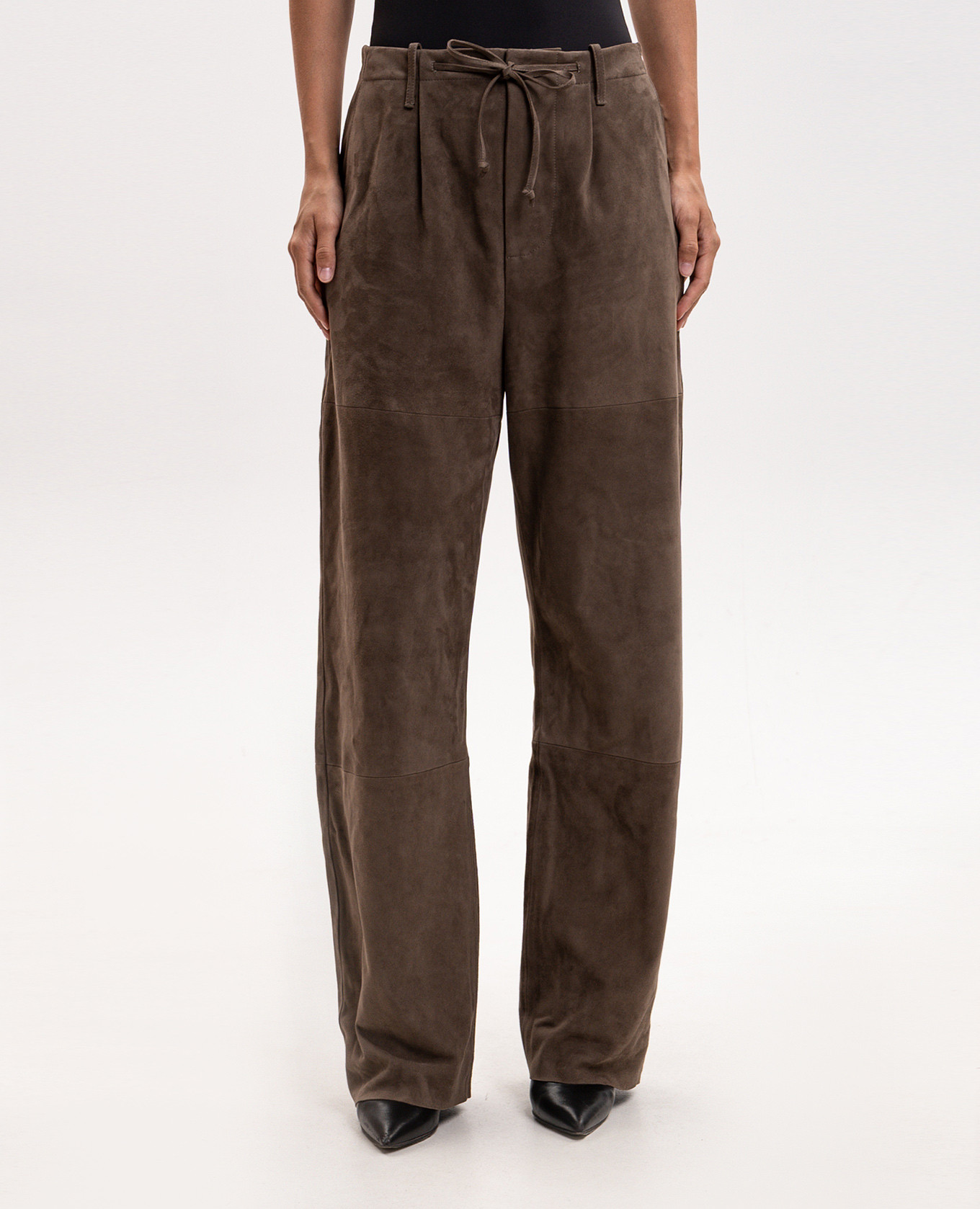 Zevi brown suede pants Simonetta Ravizza 4