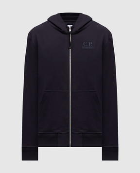 C.P. Company Blue sports jacket with logo embroidery MSS025A005086W