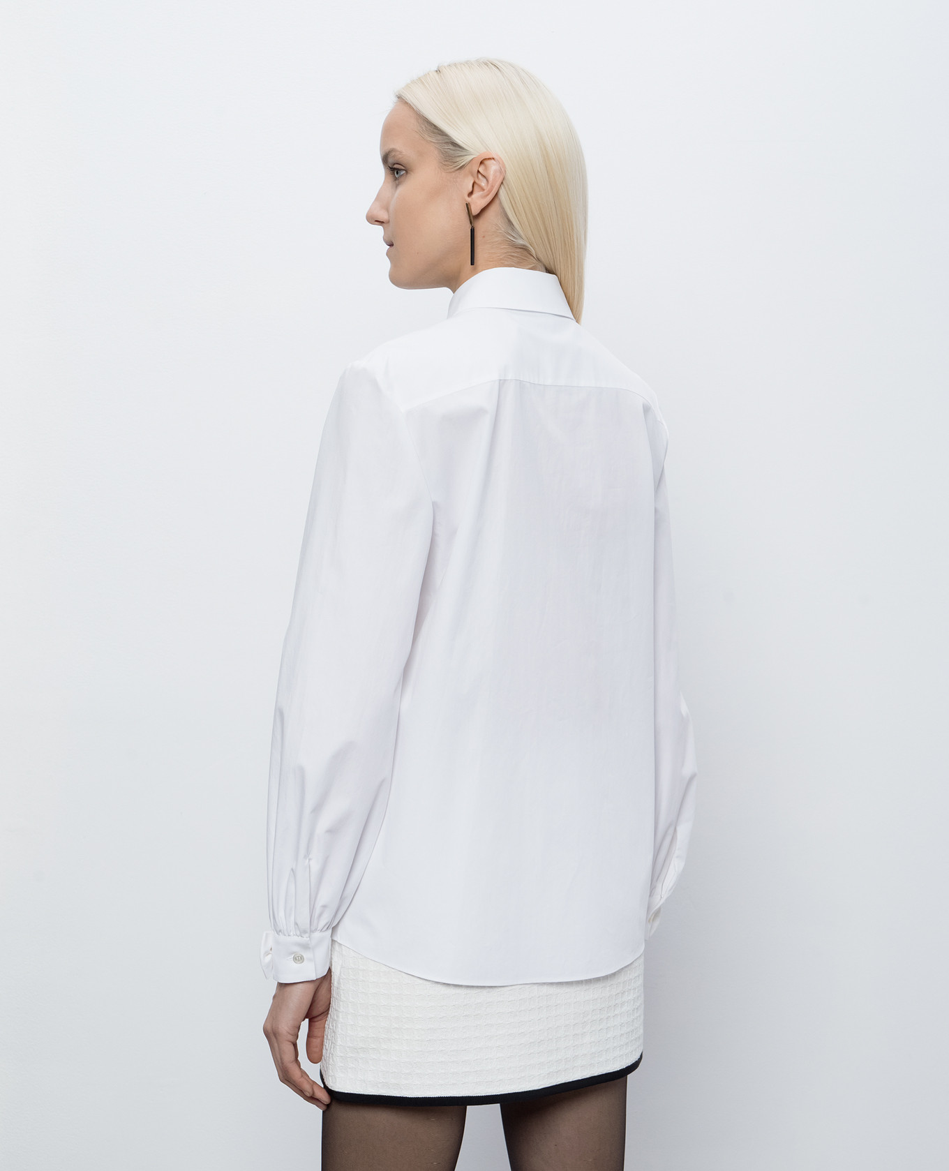 

White shirt with embroidered emblem Valentino