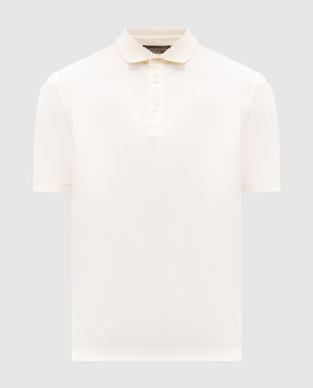 Brett Johnson Beige silk polo SS26J9JA110IVO