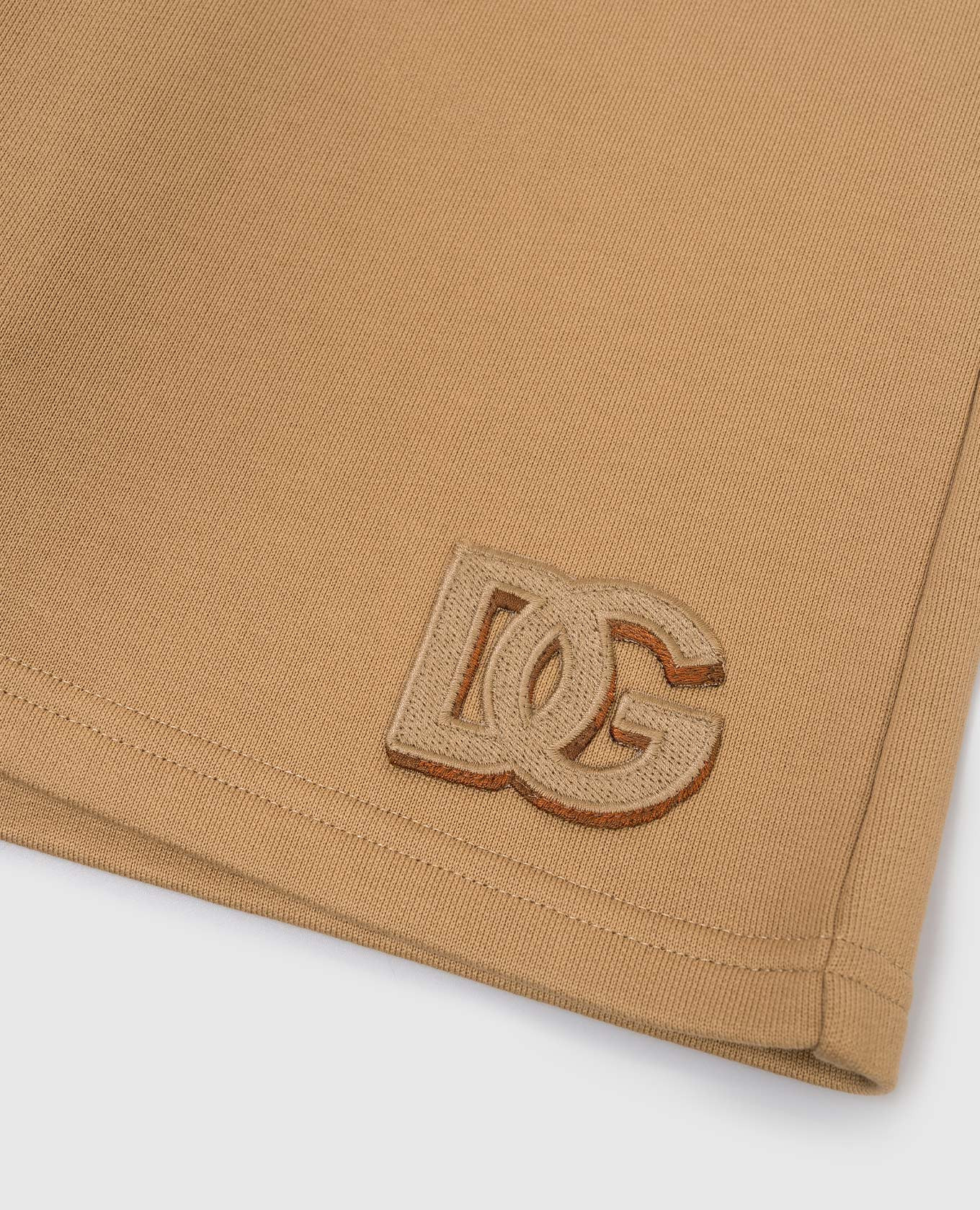 

Children's brown shorts with monogram patch Dolce&Gabbana