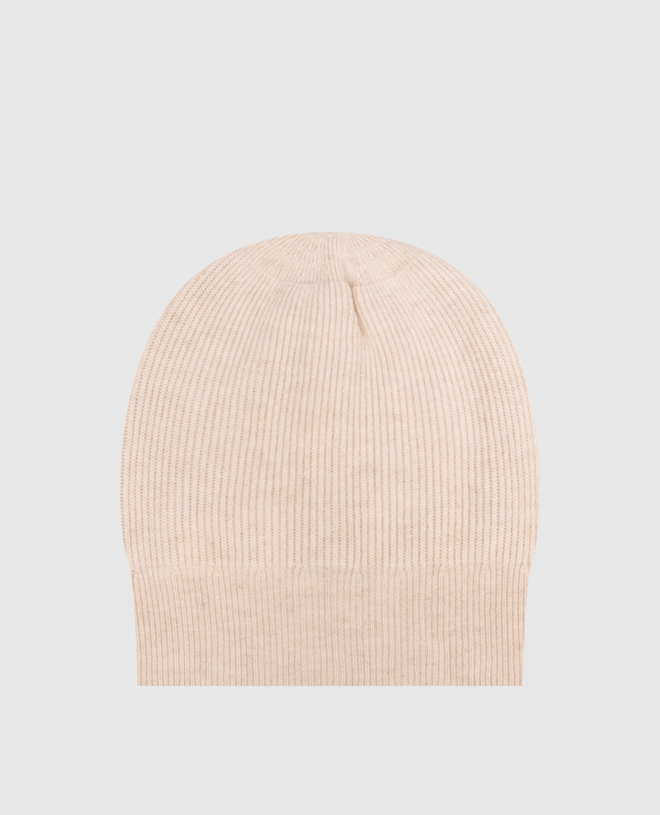 Ivory hat with wool, silk and cashmere