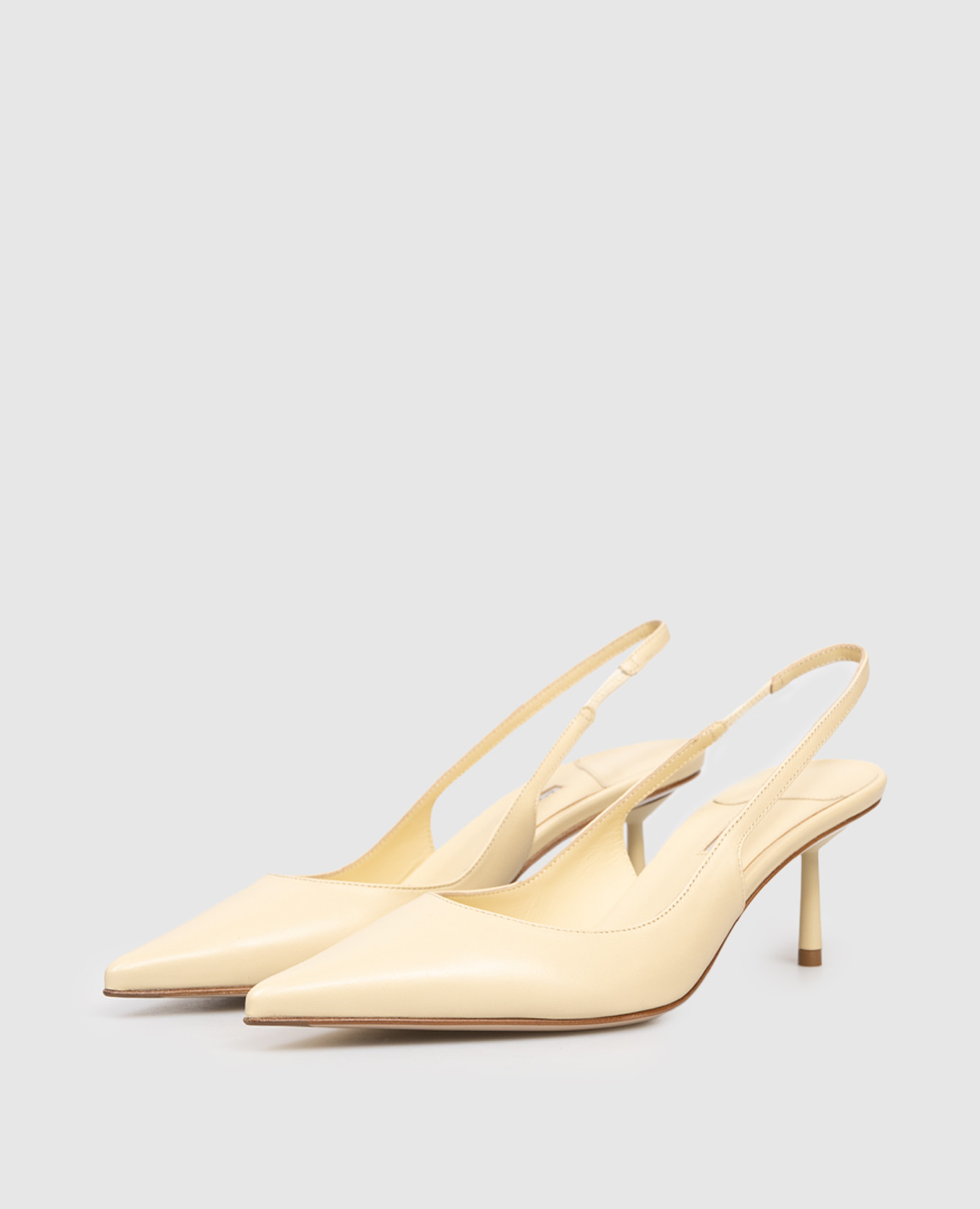 BELLA beige leather slingbacks Le Silla 2