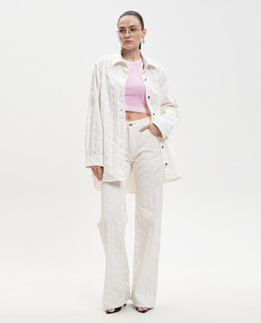 Off-White Star ivory denim shirt 2YQ007S26DEN001