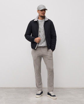 Doriani Cashmere Gray corduroy pants P161TCT160F193T160