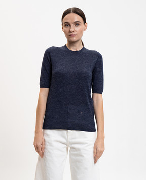 Gabriela Hearst Frank blue cashmere and silk top 3269833A118