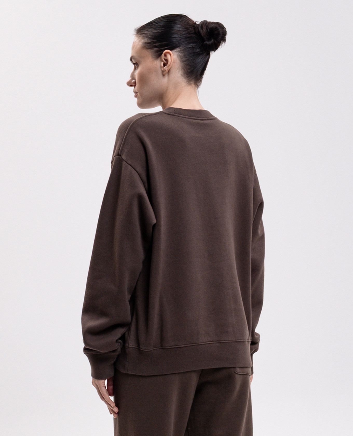 Brown sweatshirt with print Sporty & Rich 4