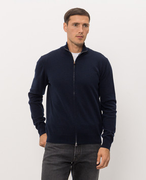 Cashmere&Whiskey Blue cashmere cardigan MU867A1312525R