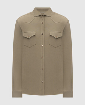 Brunello Cucinelli Khaki shirt ME8546666P