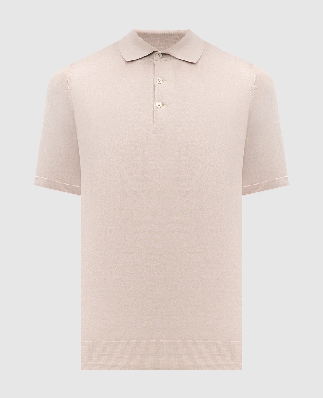 Beige polo shirt