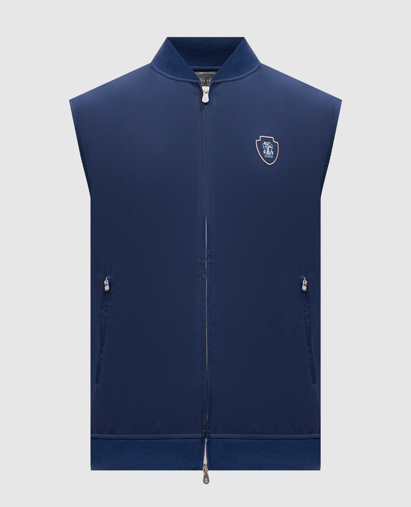 Blue vest with emblem