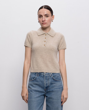 Simkhai Twila beige cashmere polo 4262190K
