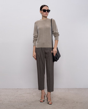 Peserico Khaki sequined jumper A99037F079312A